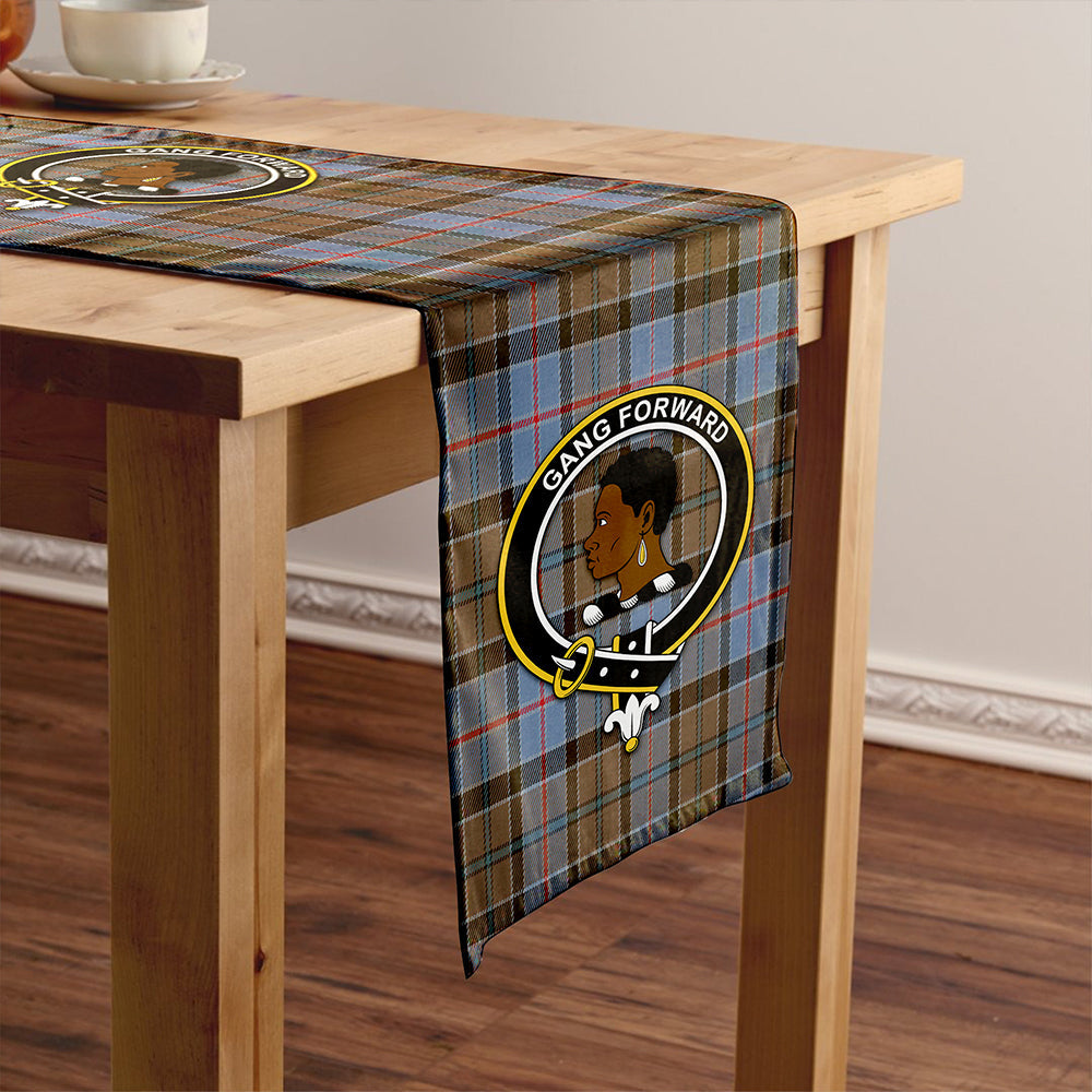 Stirling Weathered Tartan Crest Table Runner