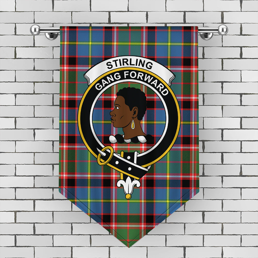 Stirling & Bannockburn District Tartan Crest Gonfalon