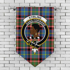 Stirling & Bannockburn District Tartan Crest Gonfalon