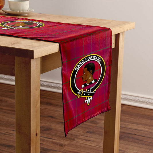 Stirling of Keir Modern Tartan Crest Table Runner