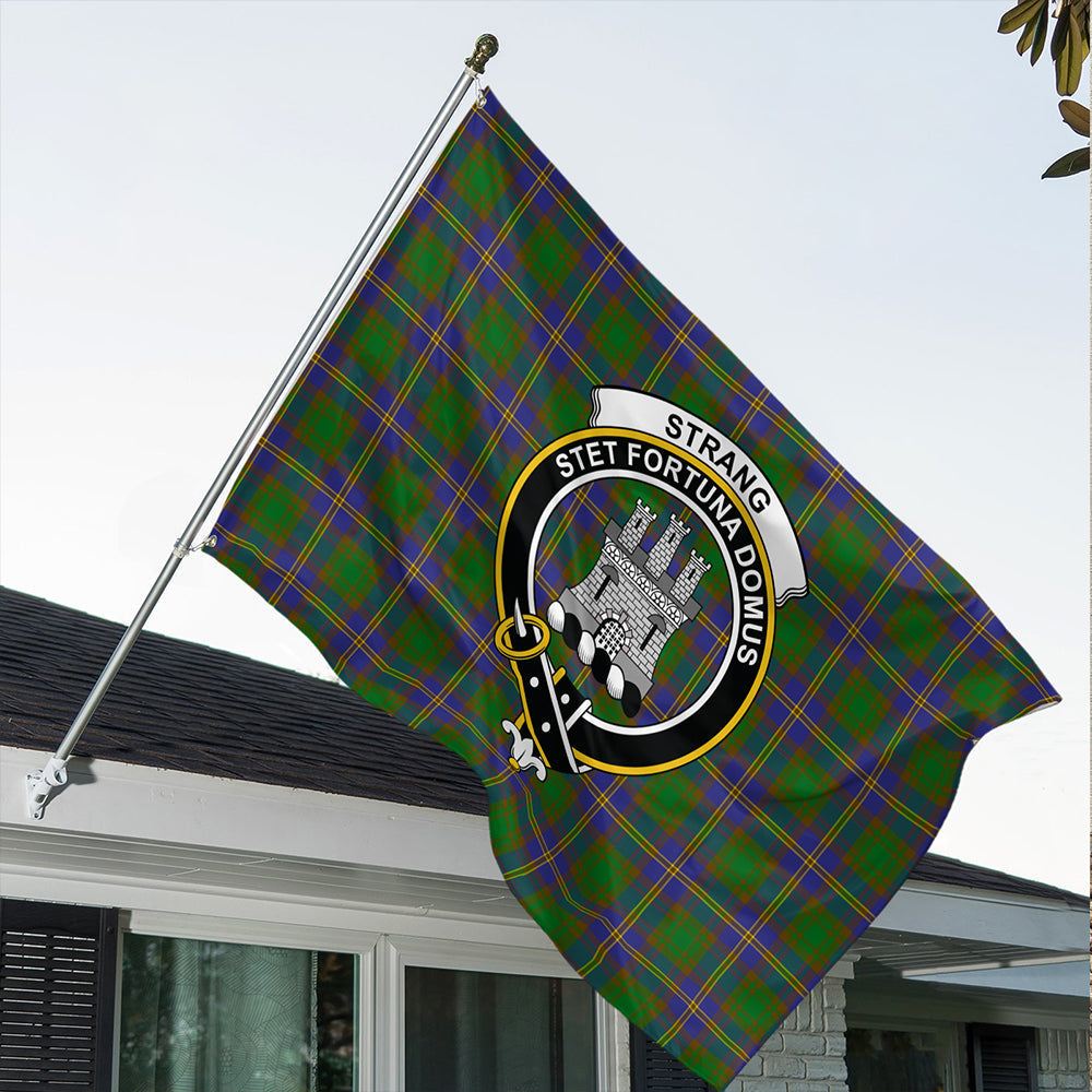 Strange of Balkaskie Tartan Classic Crest House Flag