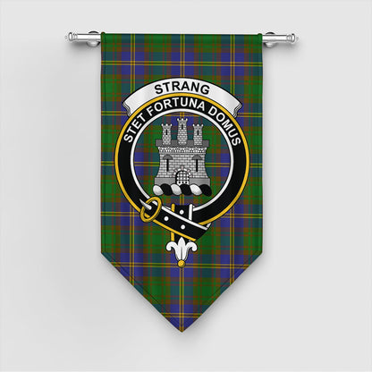 Strange of Balkaskie Tartan Crest Gonfalon