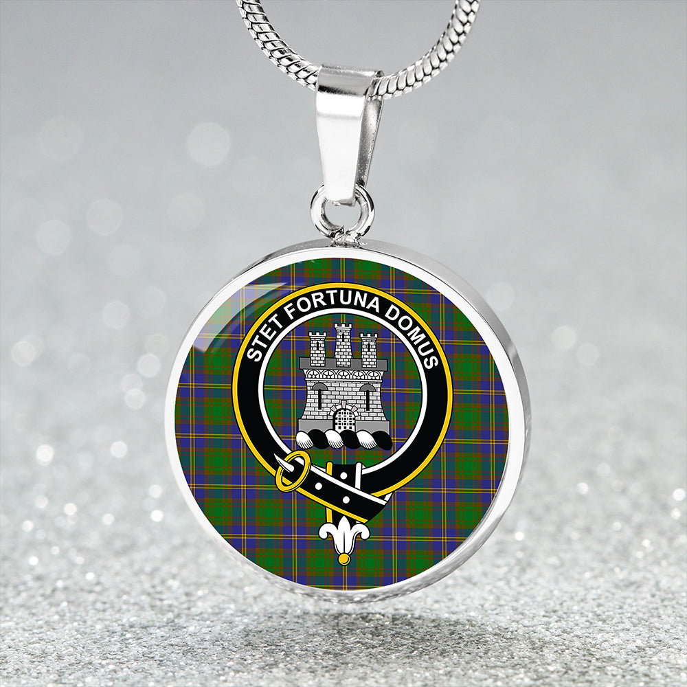 Strange of Balkaskie Tartan Crest Circle Necklace