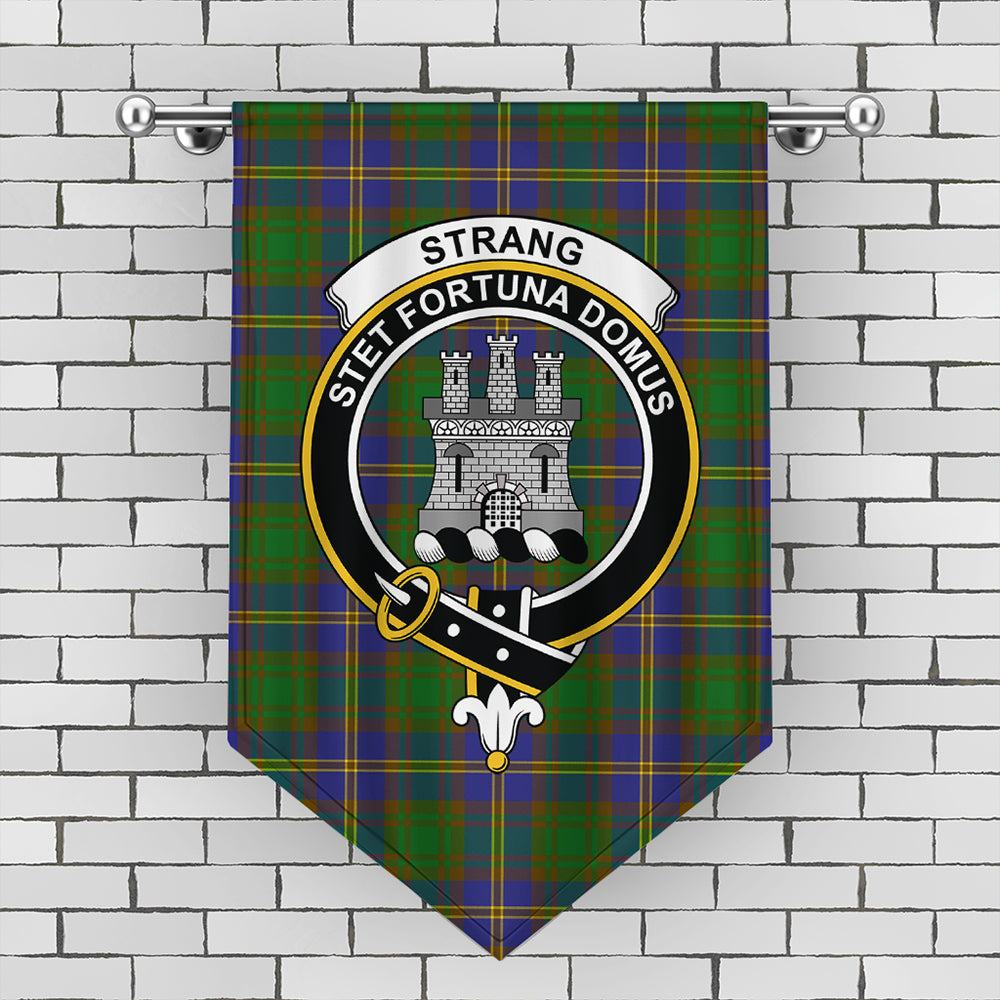 Strange of Balkaskie Tartan Crest Gonfalon