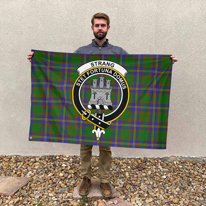 Strange of Balkaskie Tartan Classic Crest House Flag