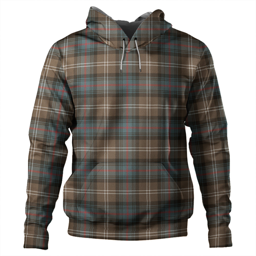 Sutherland Weathered Tartan Plaid Hoodie