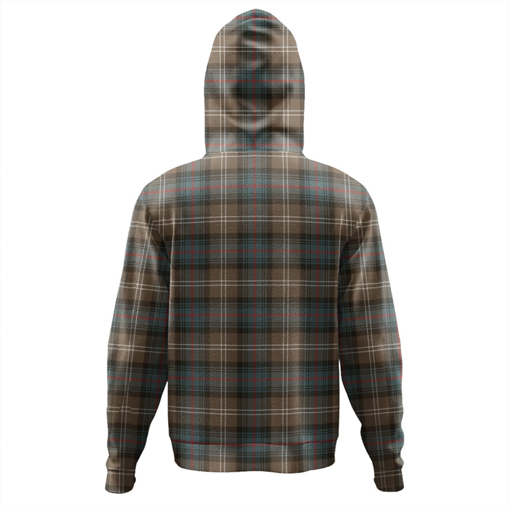 Sutherland Weathered Tartan Plaid Hoodie