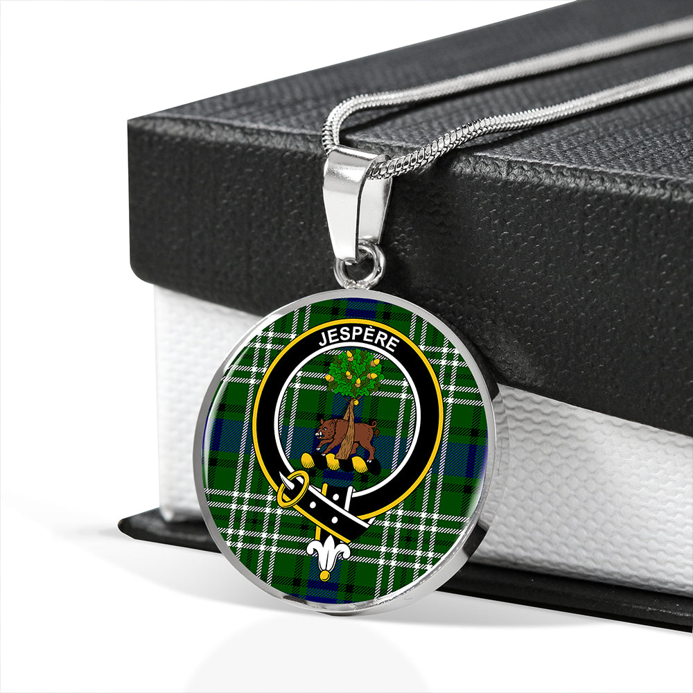 Swinton Tartan Crest Circle Necklace