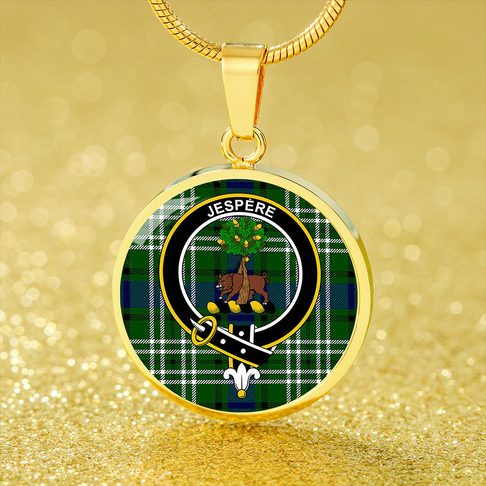 Swinton Tartan Crest Circle Necklace