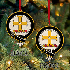 Symington Tartan Crest Wood Acrylic Ornament