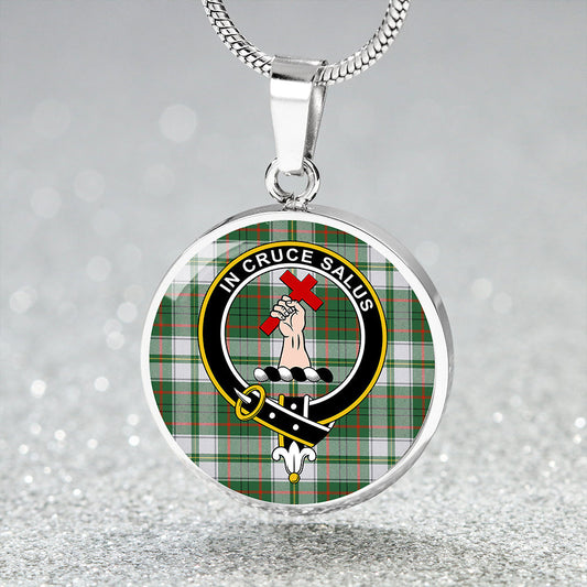 Taylor Dress Ancient Tartan Crest Circle Necklace