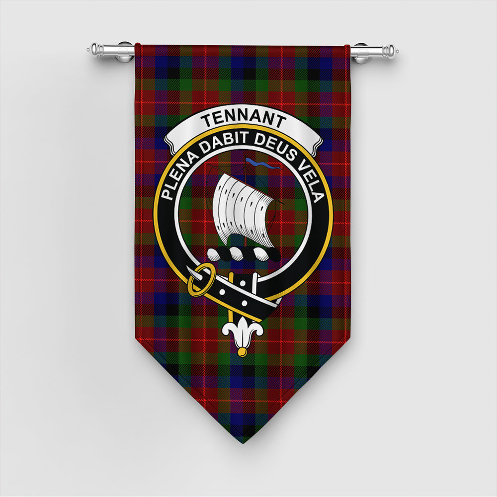 Tennant Tartan Crest Gonfalon