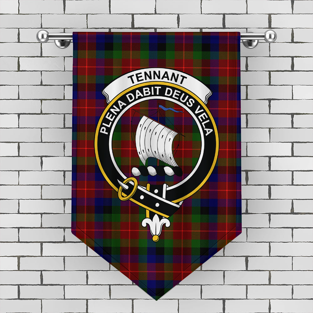 Tennant Tartan Crest Gonfalon