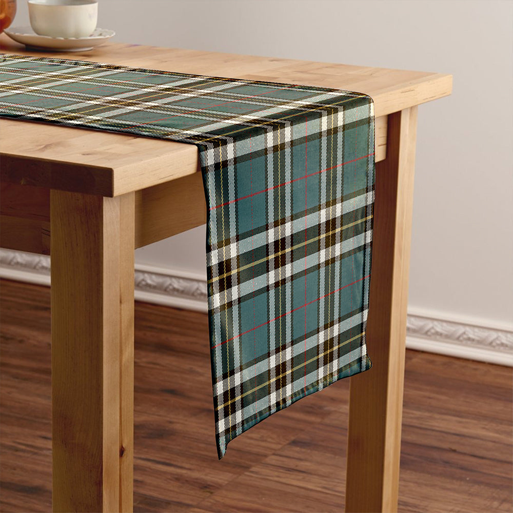 Thomson Blue (MacThomas Blue/Thompson Dress) Weathered Tartan Crest Table Runner