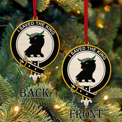 Turnbull Tartan Crest Wood Acrylic Ornament