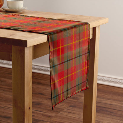 Turnbull Dress Weathered Tartan Crest Table Runner