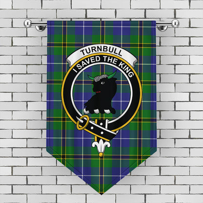 Turnbull Hunting Tartan Crest Gonfalon