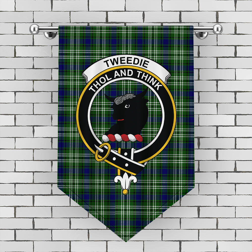 Tweedside District Tartan Crest Gonfalon