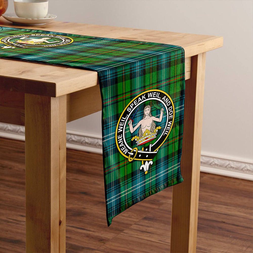 Urquhart Ancient Tartan Crest Table Runner