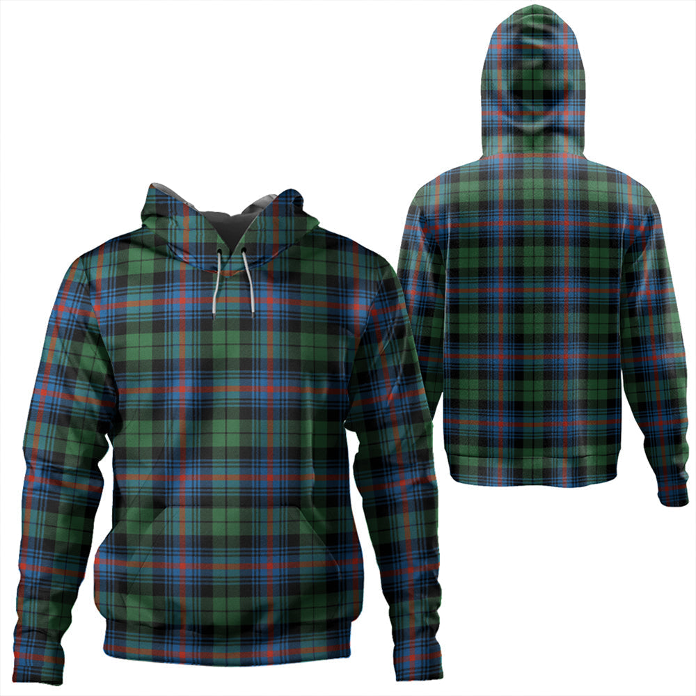 Urquhart Broad Red Ancient Tartan Plaid Hoodie