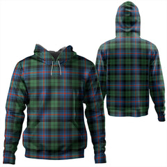 Urquhart Broad Red Ancient Tartan Plaid Hoodie