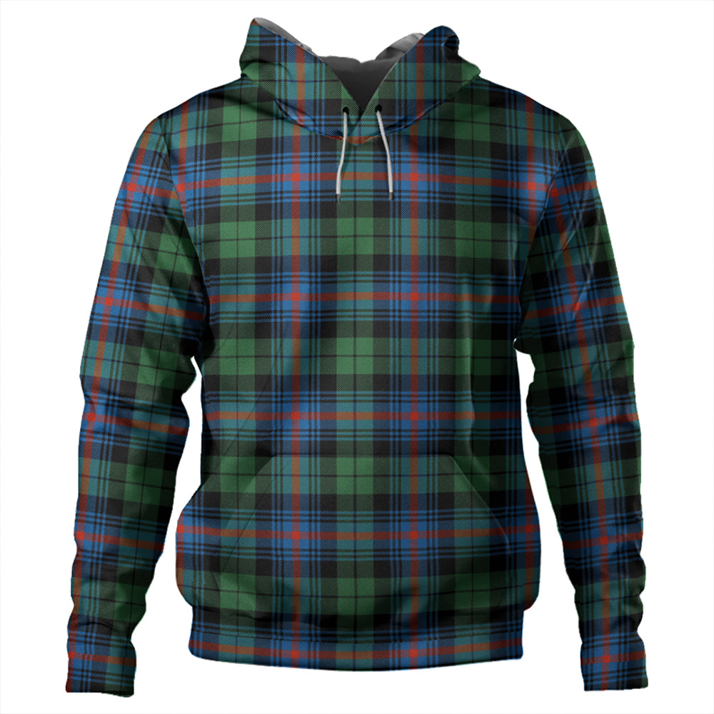 Urquhart Broad Red Ancient Tartan Plaid Hoodie