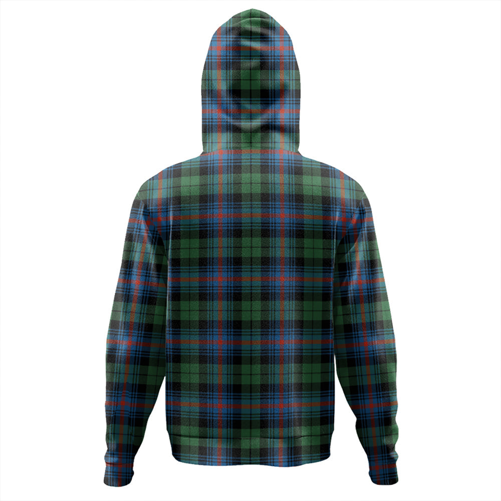 Urquhart Broad Red Ancient Tartan Plaid Hoodie