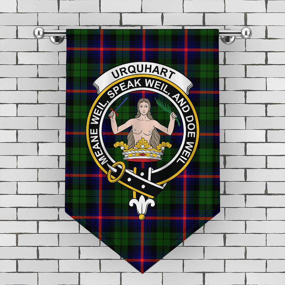 Urquhart Modern Tartan Crest Gonfalon