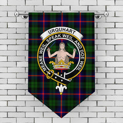 Urquhart Modern Tartan Crest Gonfalon