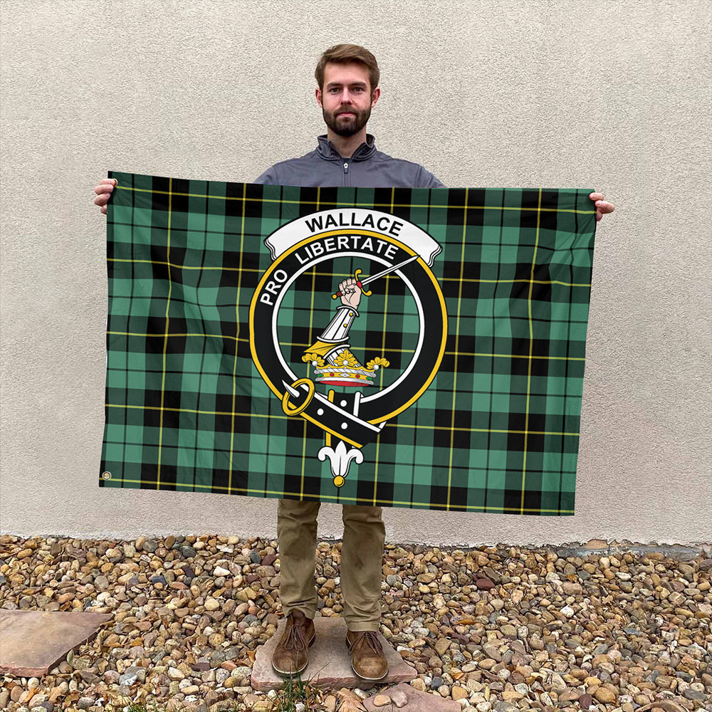 Wallace Hunting Ancient Tartan Classic Crest House Flag