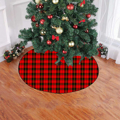 Wallace Hunting Red Tartan Plaid Christmas Tree Skirt