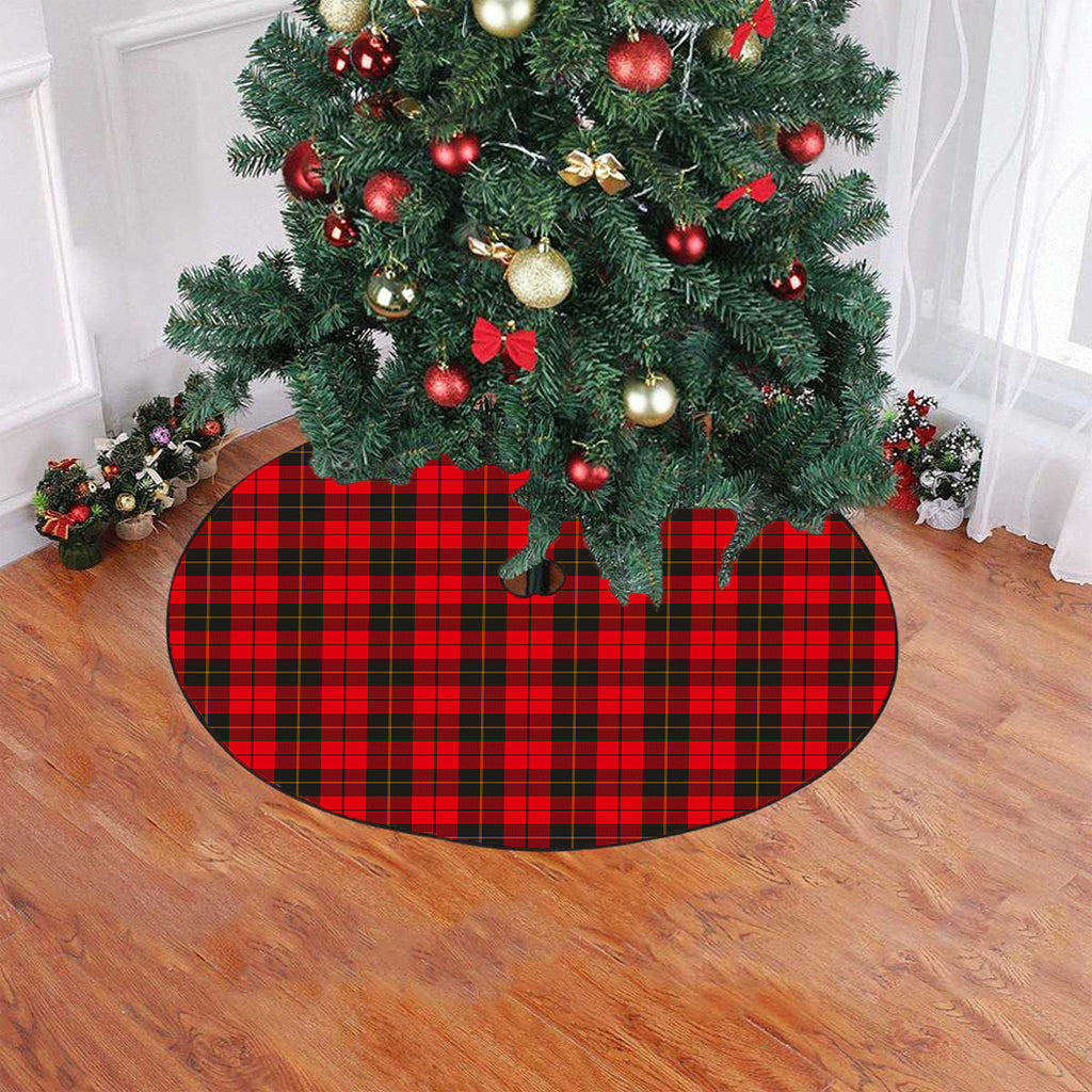 Wallace Weathered Tartan Plaid Christmas Tree Skirt