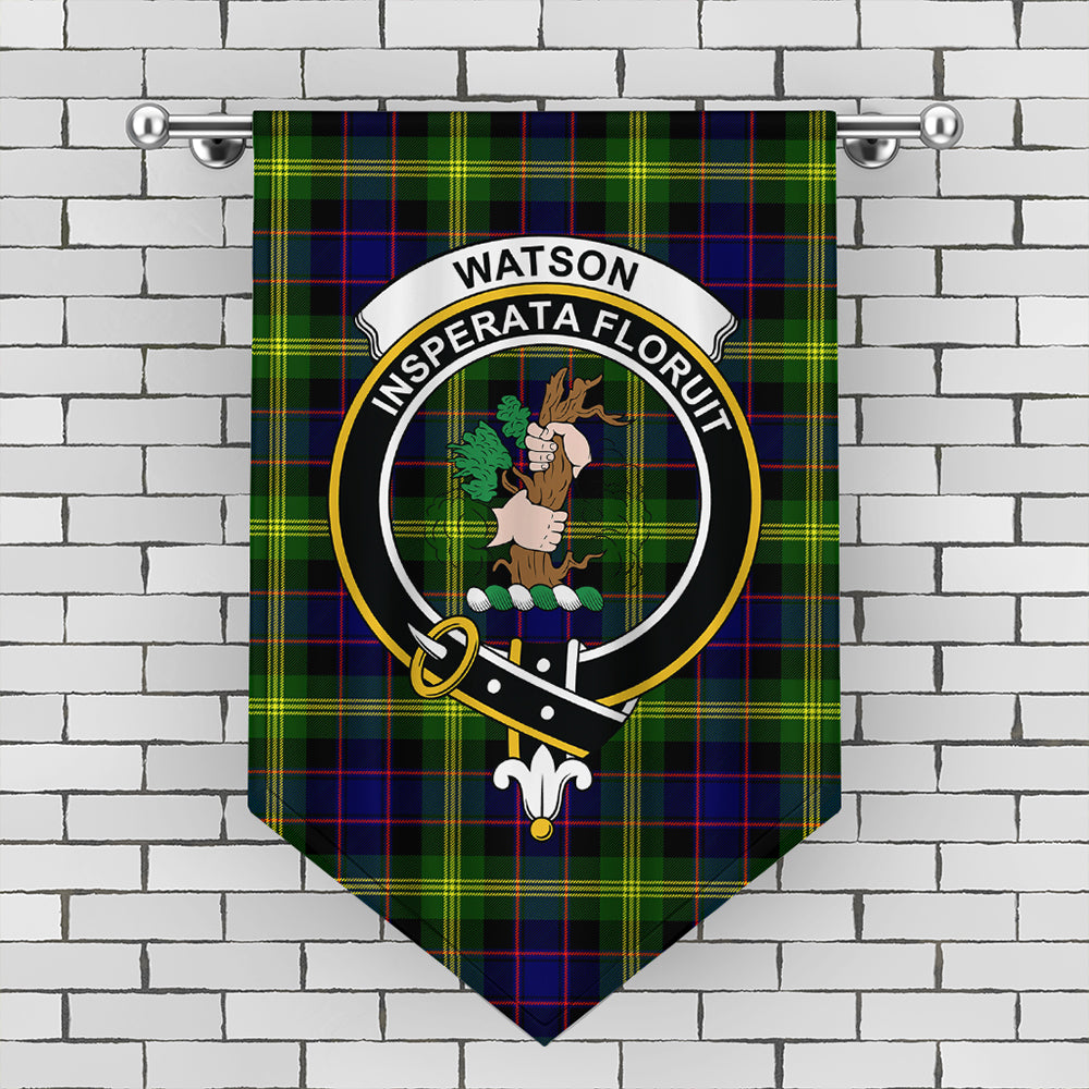 Watson Modern Tartan Crest Gonfalon