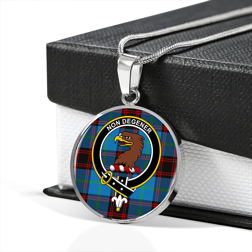 Wedderburn Tartan Crest Circle Necklace