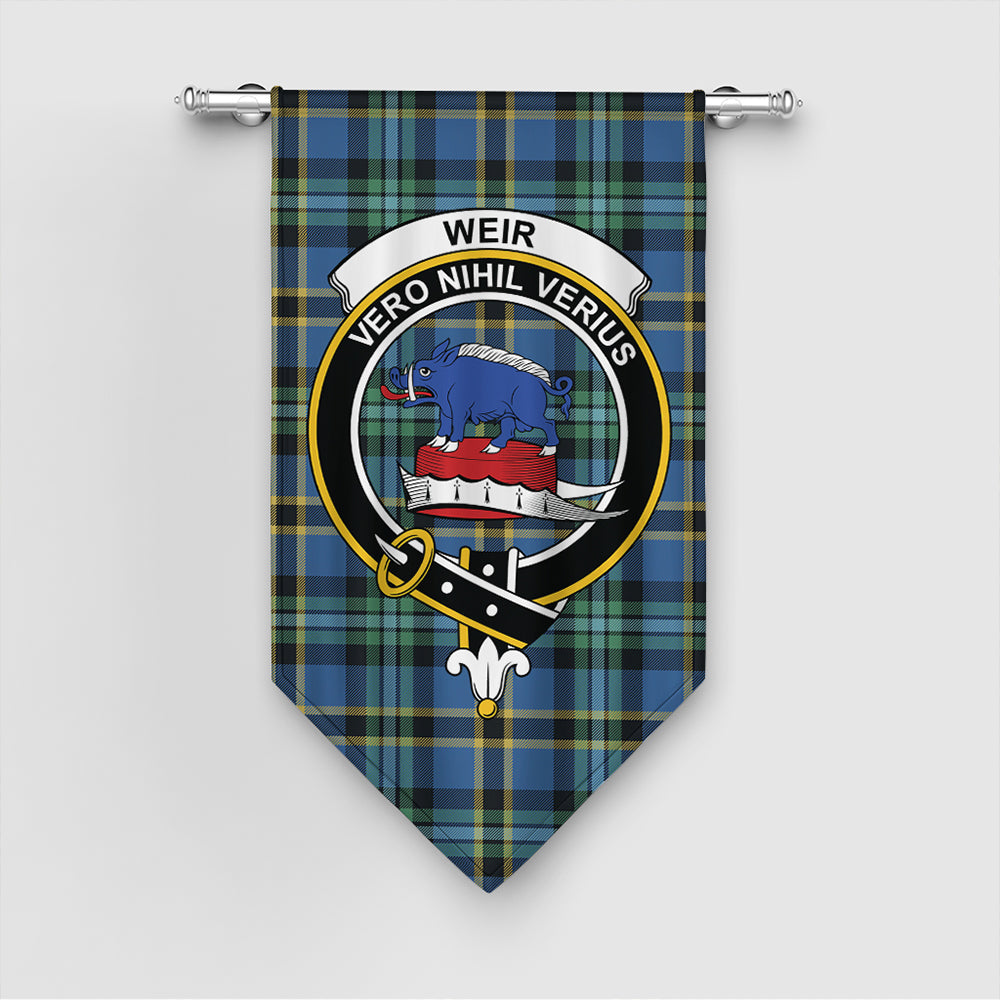 Weir Ancient Tartan Crest Gonfalon