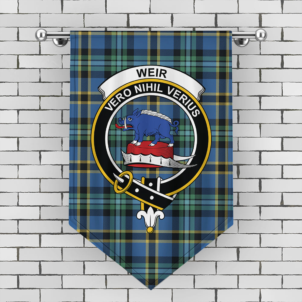 Weir Ancient Tartan Crest Gonfalon