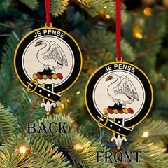 Wemyss Tartan Crest Wood Acrylic Ornament