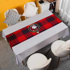 Wemyss Modern Tartan Crest Table Runner