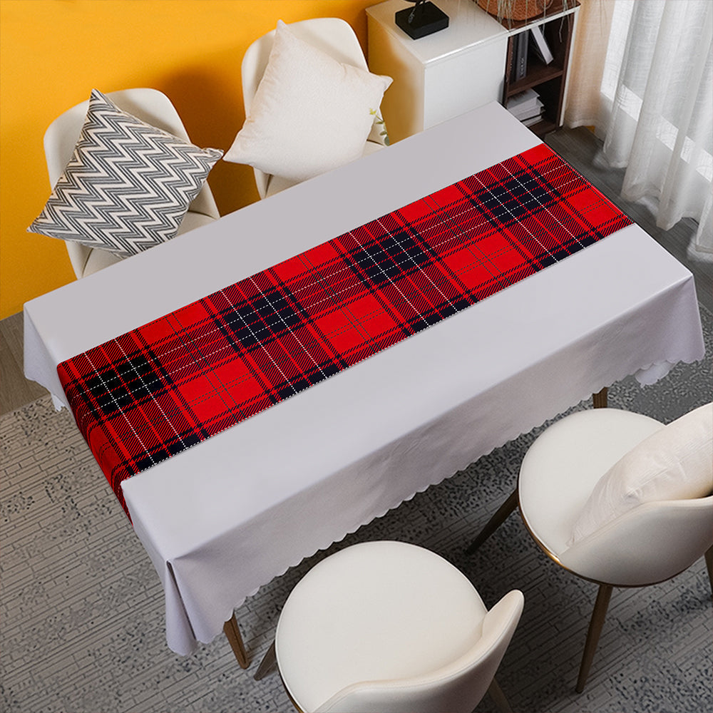 Wemyss Modern Tartan Crest Table Runner