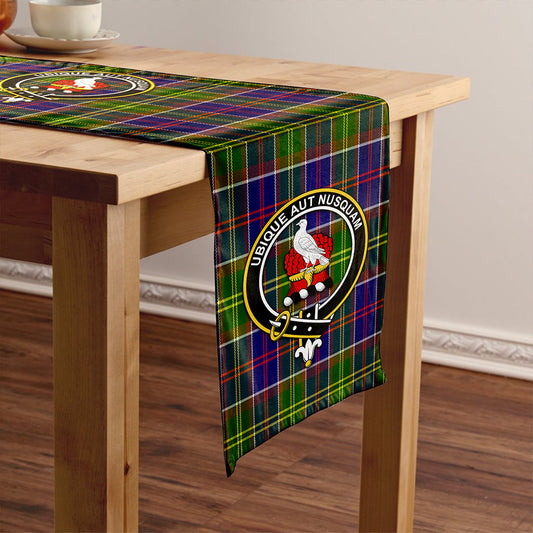 Whitefoord Modern Tartan Crest Table Runner