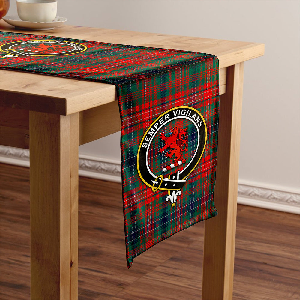 Wilson Modern Tartan Crest Table Runner