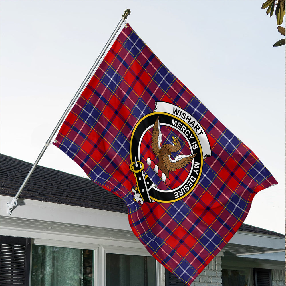 Wishart Dress Tartan Classic Crest House Flag