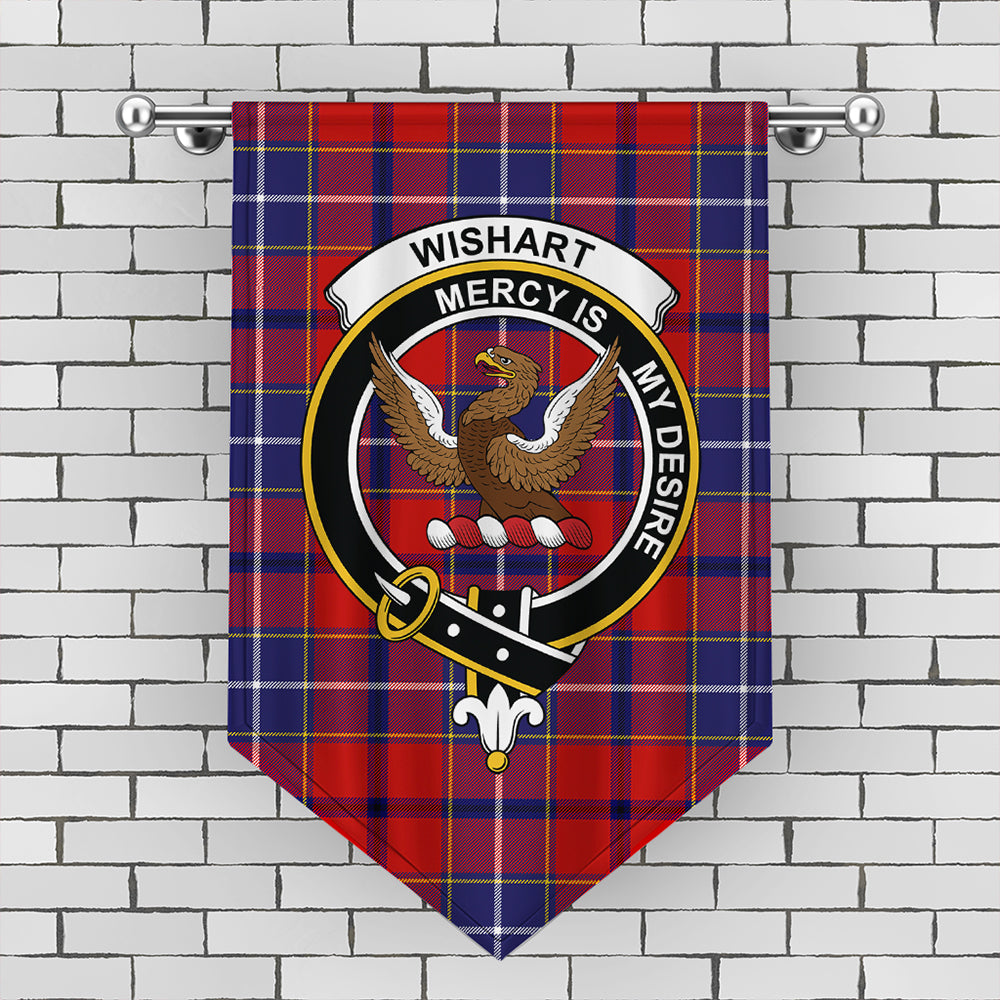 Wishart Dress Tartan Crest Gonfalon