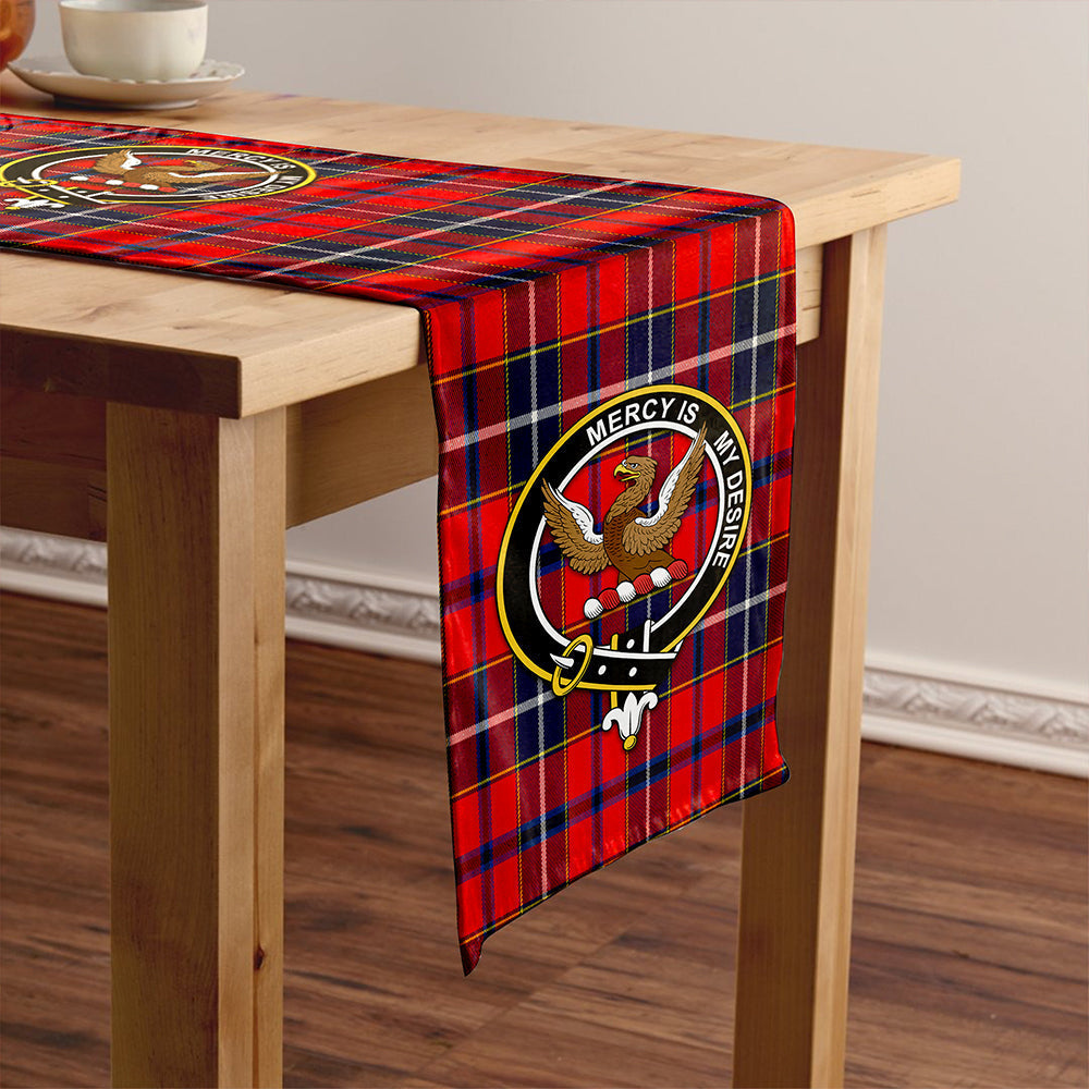 Wishart Dress Modern Tartan Crest Table Runner