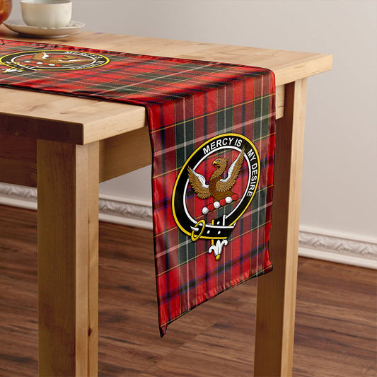 Wishart Dress Weathered Tartan Crest Table Runner