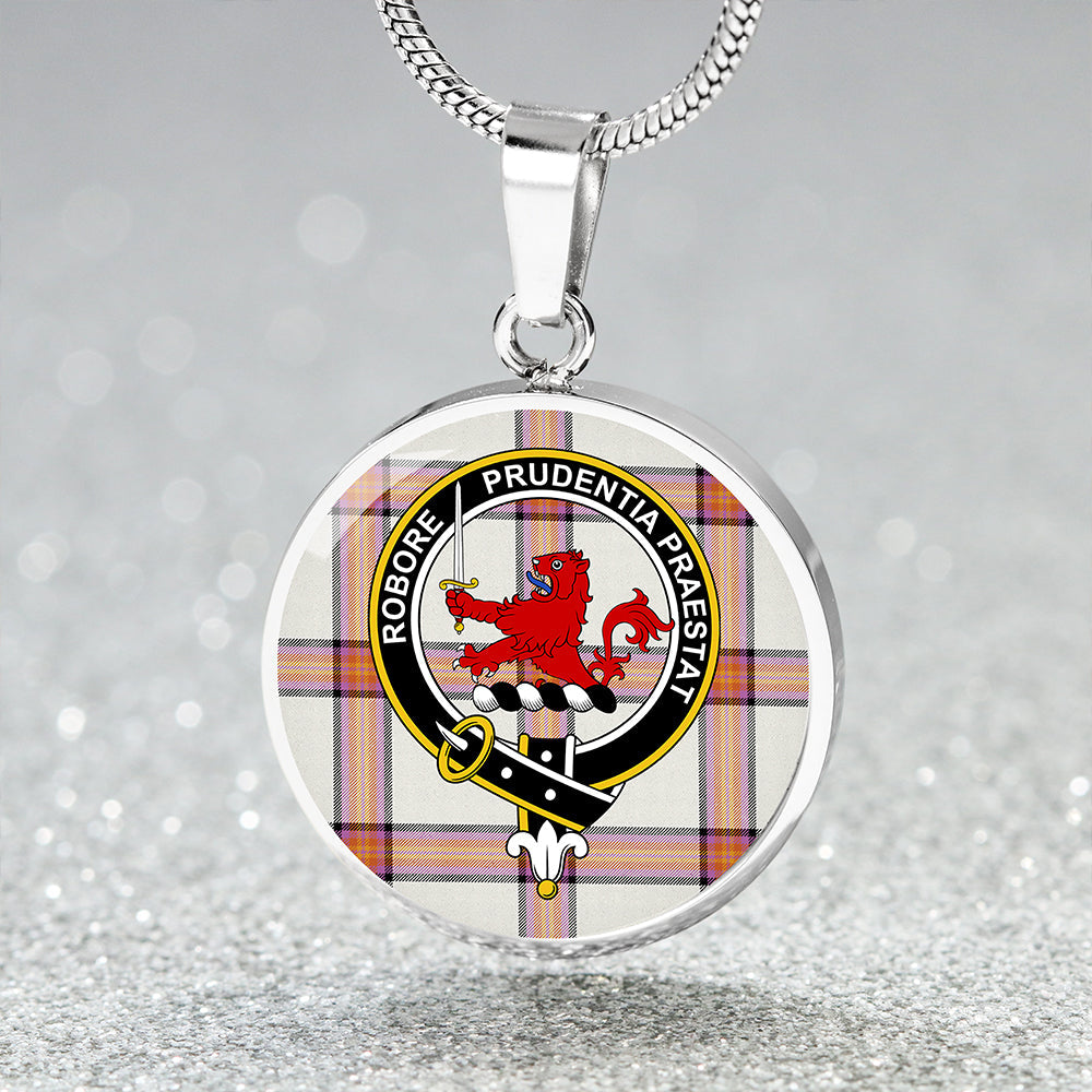 Young Christina Ancient Tartan Crest Circle Necklace