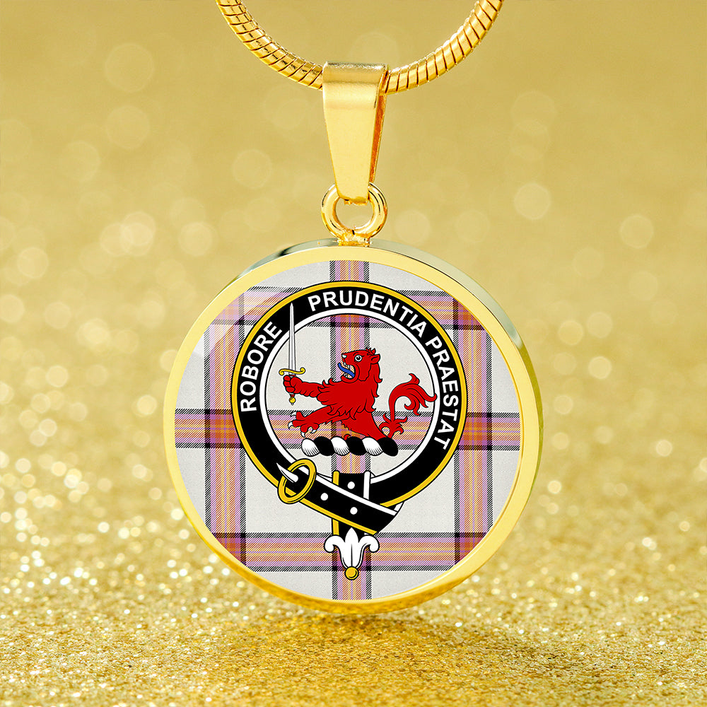 Young Christina Ancient Tartan Crest Circle Necklace