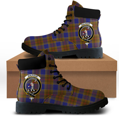 Balfour Modern Tartan Plaid All Season Boots