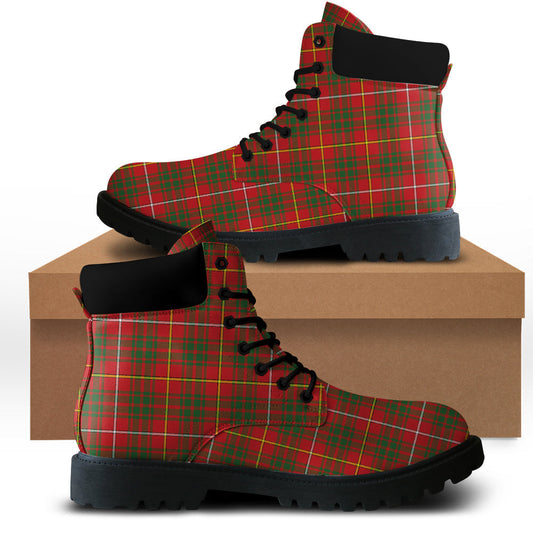 Bruce Modern Tartan Plaid All Season Boots