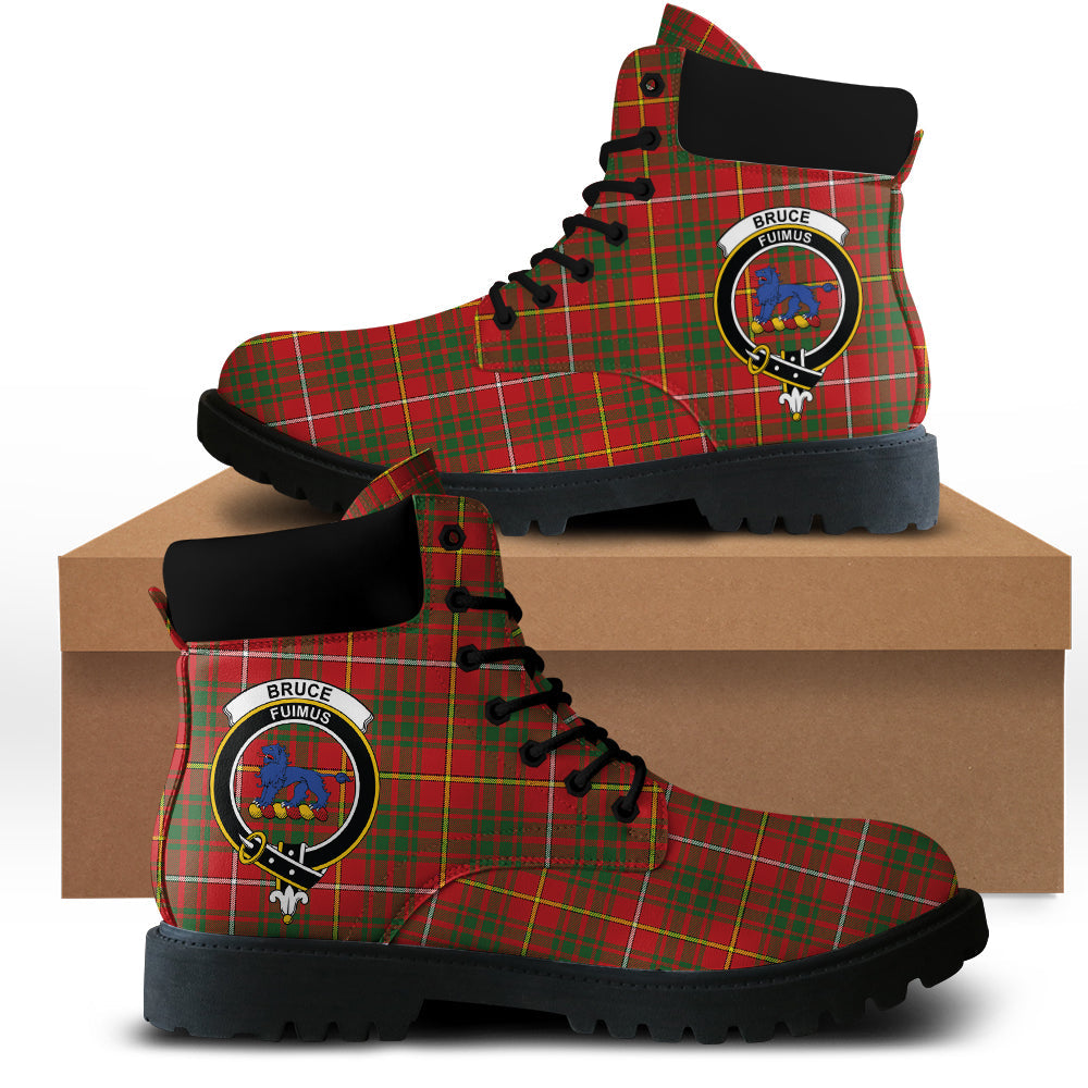 Bruce Modern Tartan Plaid All Season Boots